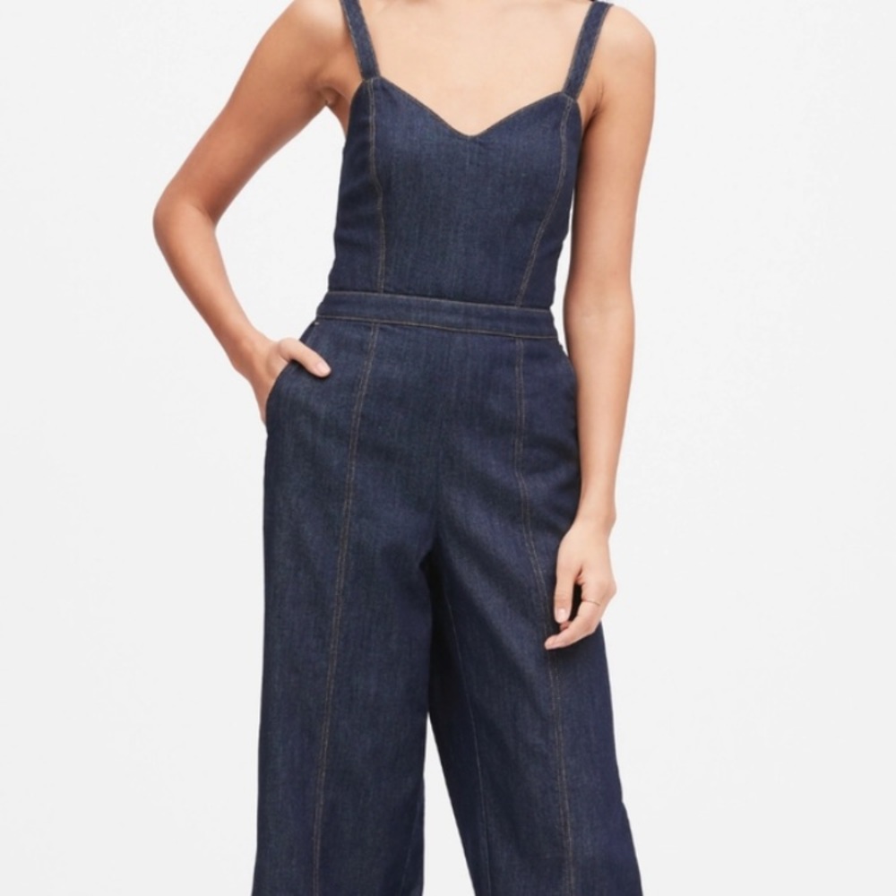Banana Republic Wide-leg DenIm Jumpsuit